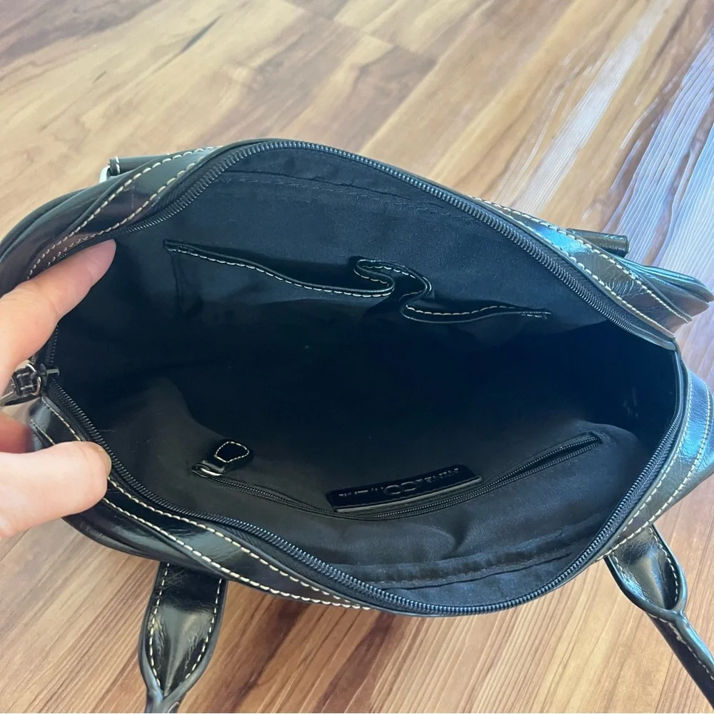 Nine West Black Leather Handbag Purse